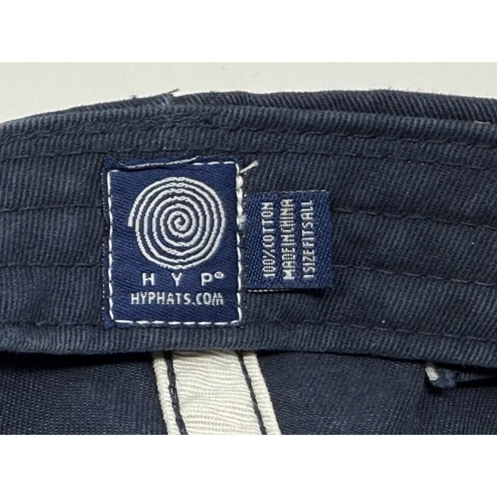 London England Flag Hat Cap Strap Back Blue Distressed One Size Adjustable‎